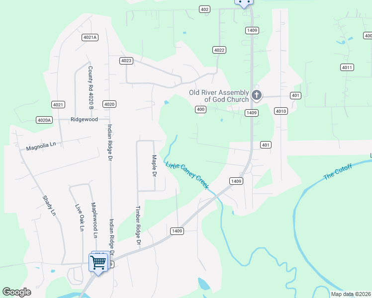 map of restaurants, bars, coffee shops, grocery stores, and more near 15524 Reeves Cemetary Road in Old River-Winfree