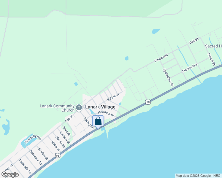 map of restaurants, bars, coffee shops, grocery stores, and more near 32-1 Holland Avenue in Carrabelle