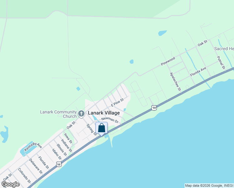 map of restaurants, bars, coffee shops, grocery stores, and more near 32-1 Holland Avenue in Carrabelle