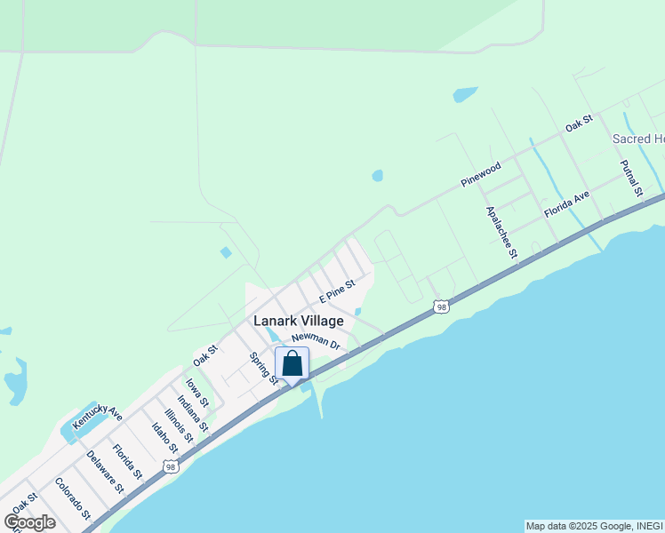 map of restaurants, bars, coffee shops, grocery stores, and more near 32-1 Holland Avenue in Carrabelle