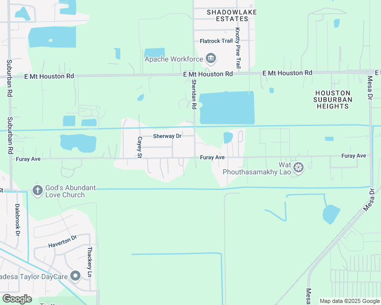 map of restaurants, bars, coffee shops, grocery stores, and more near 11213 Sheridan Road in Houston