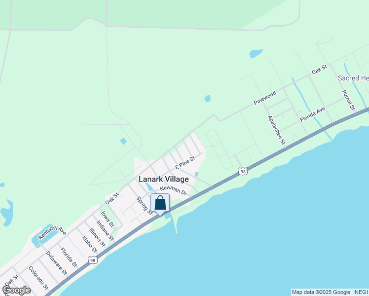 map of restaurants, bars, coffee shops, grocery stores, and more near 32-1 Holland Avenue in Carrabelle