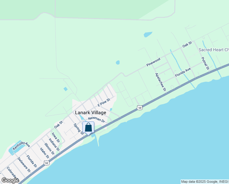 map of restaurants, bars, coffee shops, grocery stores, and more near 45 Carlton Avenue in Carrabelle
