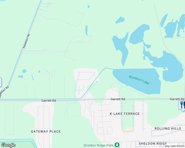 map of restaurants, bars, coffee shops, grocery stores, and more near 11844 Padok Road in Houston