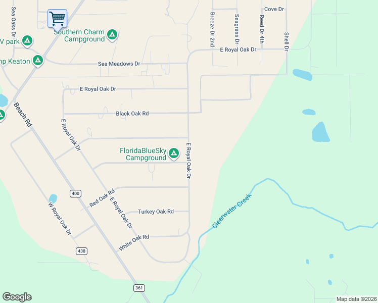 map of restaurants, bars, coffee shops, grocery stores, and more near 16355 East Royal Oak Drive in Perry
