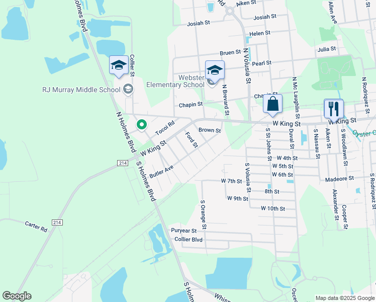 map of restaurants, bars, coffee shops, grocery stores, and more near 146 Smith Street in St. Augustine