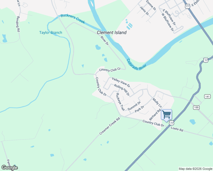 map of restaurants, bars, coffee shops, grocery stores, and more near 404 Valley View Drive in La Grange