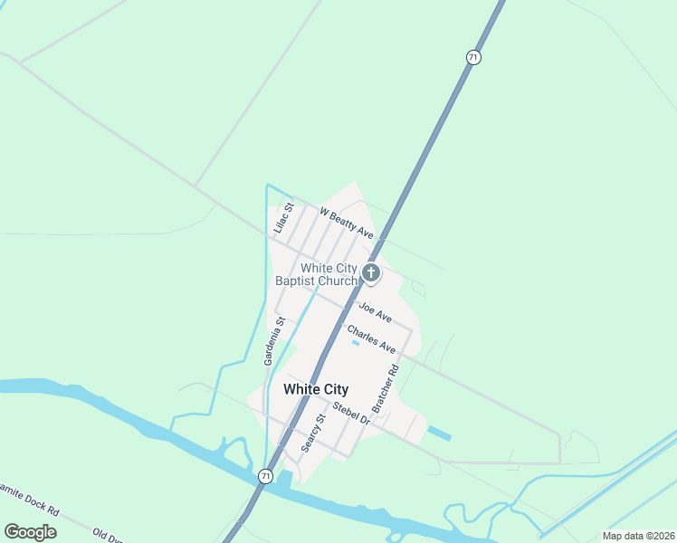 map of restaurants, bars, coffee shops, grocery stores, and more near 7216 Caladium St in Wewahitchka