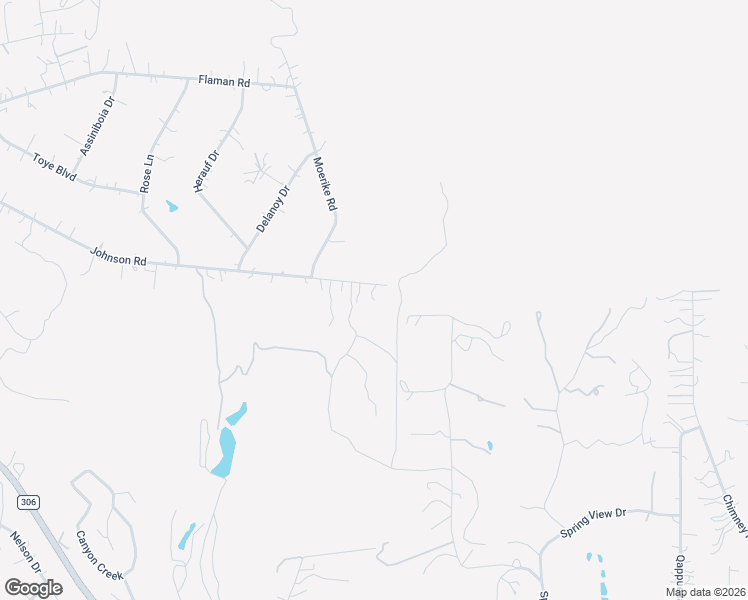 map of restaurants, bars, coffee shops, grocery stores, and more near 2394 Johnson Road in Canyon Lake