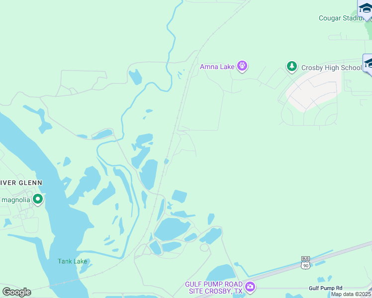 map of restaurants, bars, coffee shops, grocery stores, and more near 1423 Gulf Pump Road in Crosby