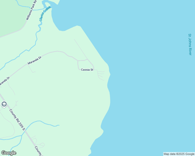 map of restaurants, bars, coffee shops, grocery stores, and more near 298 Cassia Street in Green Cove Springs