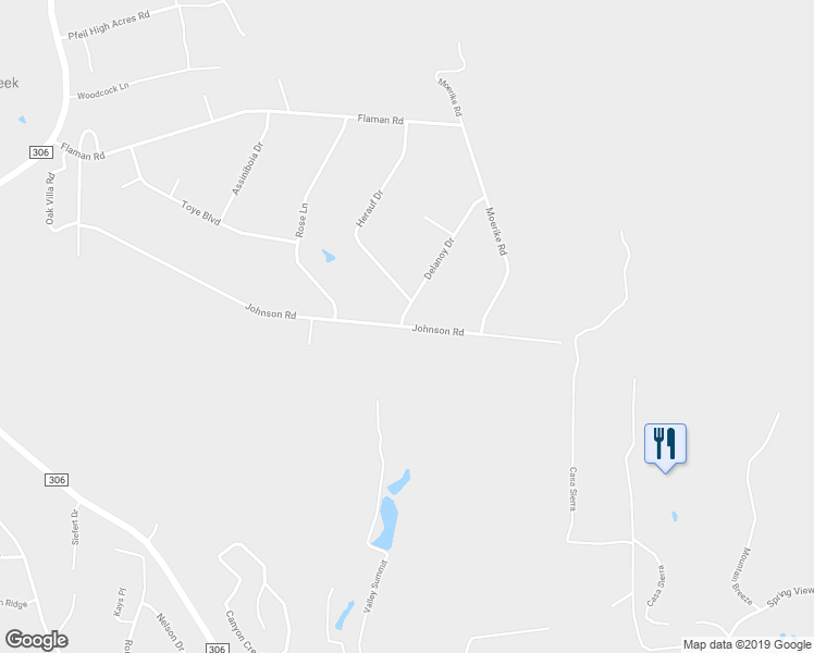 map of restaurants, bars, coffee shops, grocery stores, and more near 2014 Johnson Road in Canyon Lake