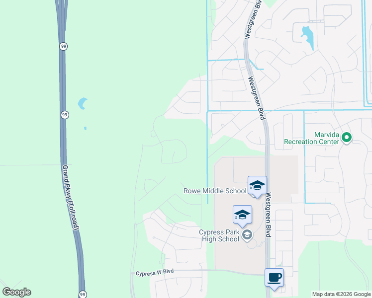 map of restaurants, bars, coffee shops, grocery stores, and more near 21472 Fm 529 Road in Cypress