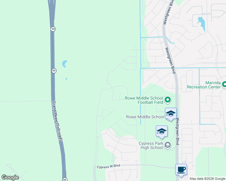 map of restaurants, bars, coffee shops, grocery stores, and more near 21472 Fm 529 Road in Cypress