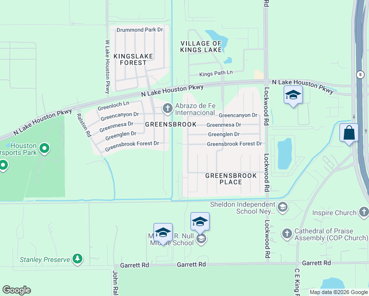 map of restaurants, bars, coffee shops, grocery stores, and more near 11803 Green Coral Drive in Houston
