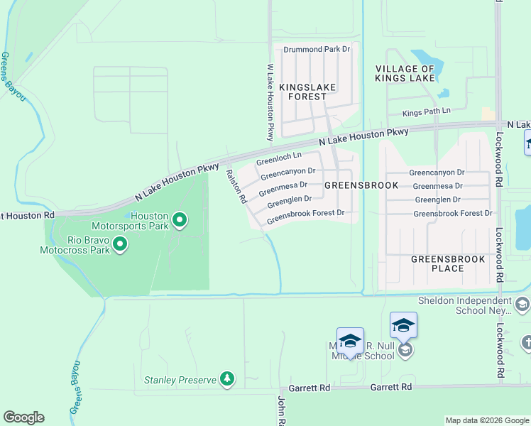 map of restaurants, bars, coffee shops, grocery stores, and more near 11703 Greenglen Drive in Houston