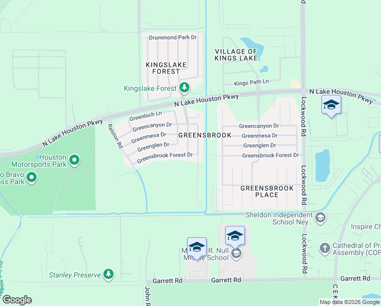 map of restaurants, bars, coffee shops, grocery stores, and more near 11748 1/2 Greenspark Lane in Houston