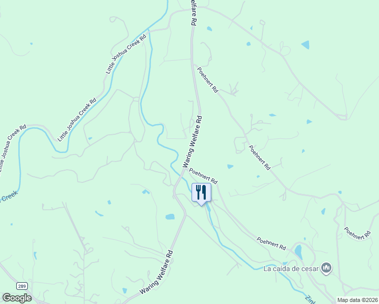 map of restaurants, bars, coffee shops, grocery stores, and more near 110 Waring Welfare Road in Boerne