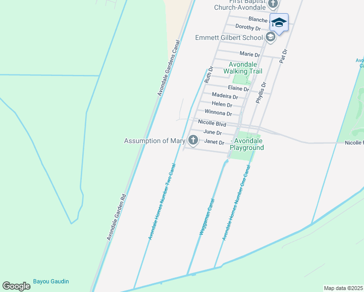 map of restaurants, bars, coffee shops, grocery stores, and more near 952 Ruth Drive in Avondale