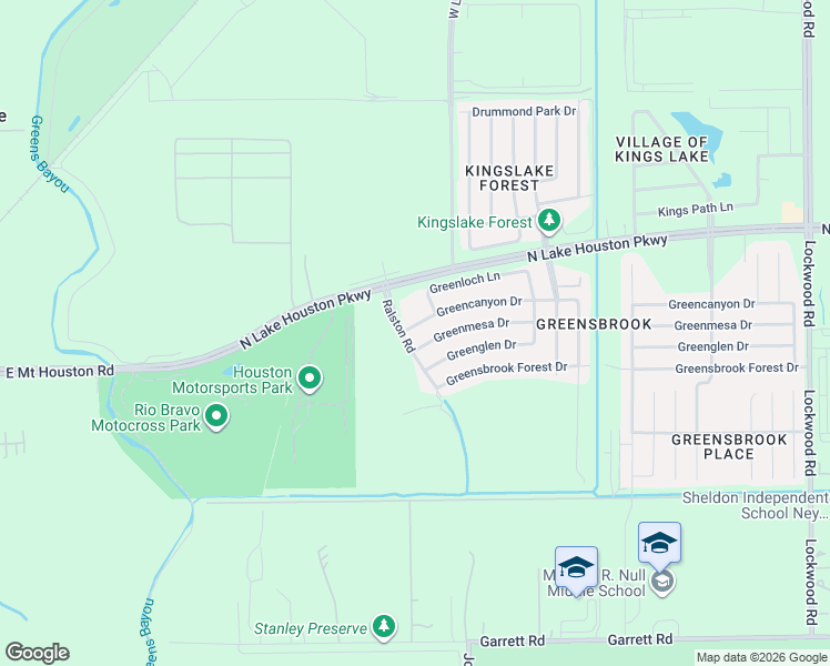 map of restaurants, bars, coffee shops, grocery stores, and more near 11726 Greencanyon Drive in Houston