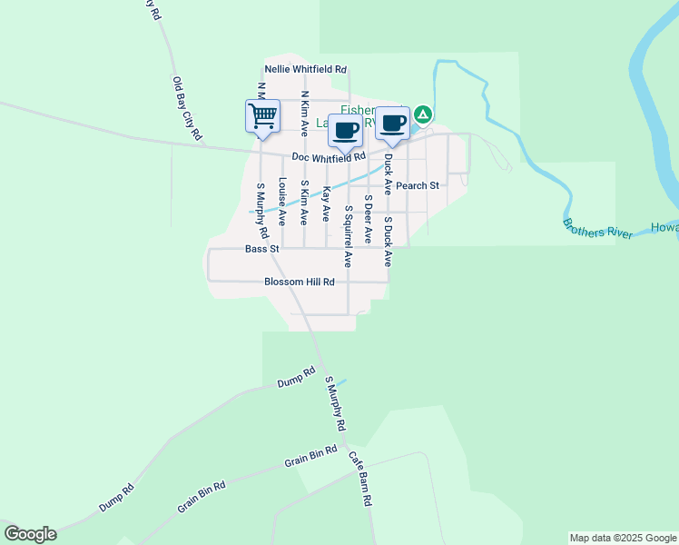 map of restaurants, bars, coffee shops, grocery stores, and more near 375 South Squirrel Avenue in Wewahitchka