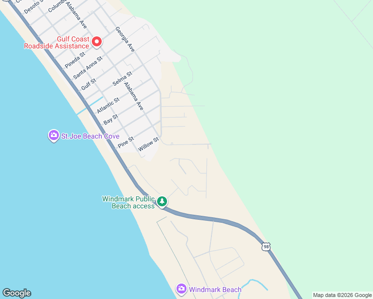 map of restaurants, bars, coffee shops, grocery stores, and more near 120 Hidden Ridge Road in Port St. Joe