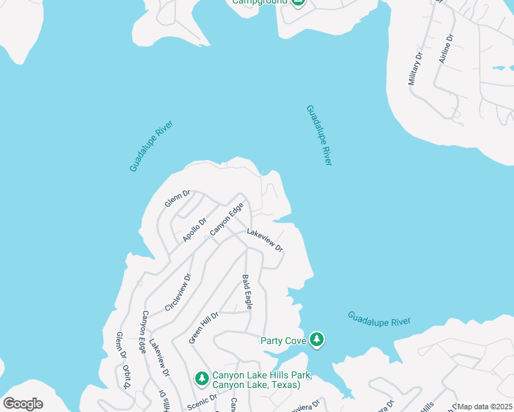 map of restaurants, bars, coffee shops, grocery stores, and more near 872 Ledgerock Drive in Canyon Lake