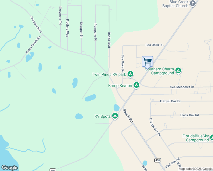 map of restaurants, bars, coffee shops, grocery stores, and more near 15995 Yates Creek Road in Perry