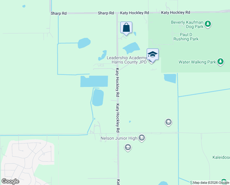 map of restaurants, bars, coffee shops, grocery stores, and more near 8311 Katy Hockley Road in Katy