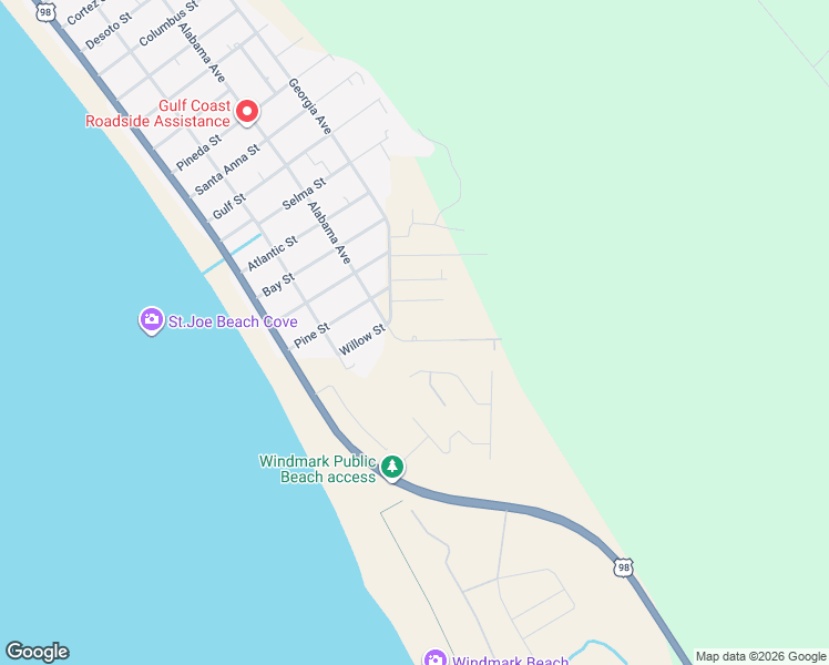 map of restaurants, bars, coffee shops, grocery stores, and more near 110 Gulf Terrace Lane in Port St. Joe