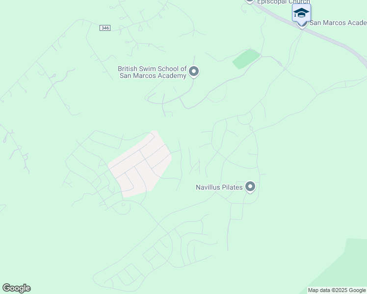 map of restaurants, bars, coffee shops, grocery stores, and more near Alumni Drive in San Marcos