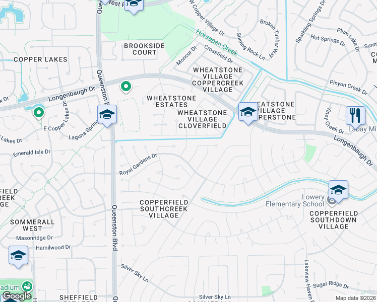 map of restaurants, bars, coffee shops, grocery stores, and more near 7527 Ashton Drive in Houston