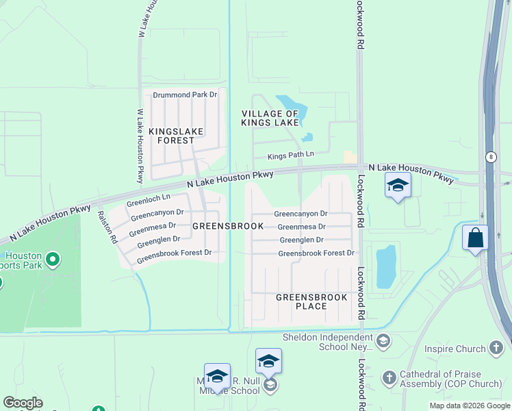 map of restaurants, bars, coffee shops, grocery stores, and more near 12014 Green Coral Drive in Houston
