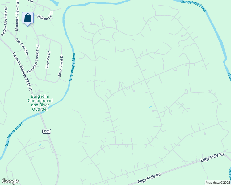map of restaurants, bars, coffee shops, grocery stores, and more near 136 Rio Colorado in Boerne