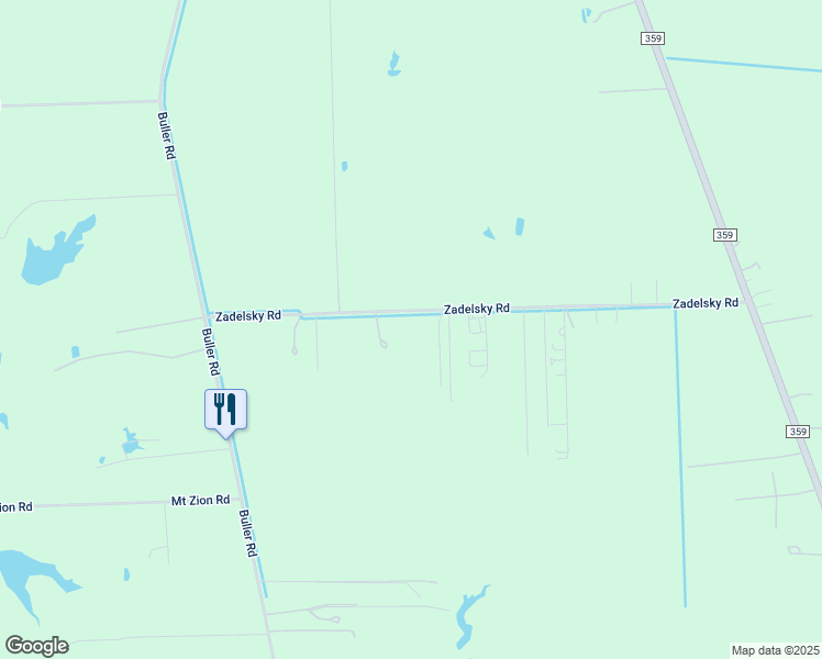 map of restaurants, bars, coffee shops, grocery stores, and more near 38075 Zadelsky Road in Pattison