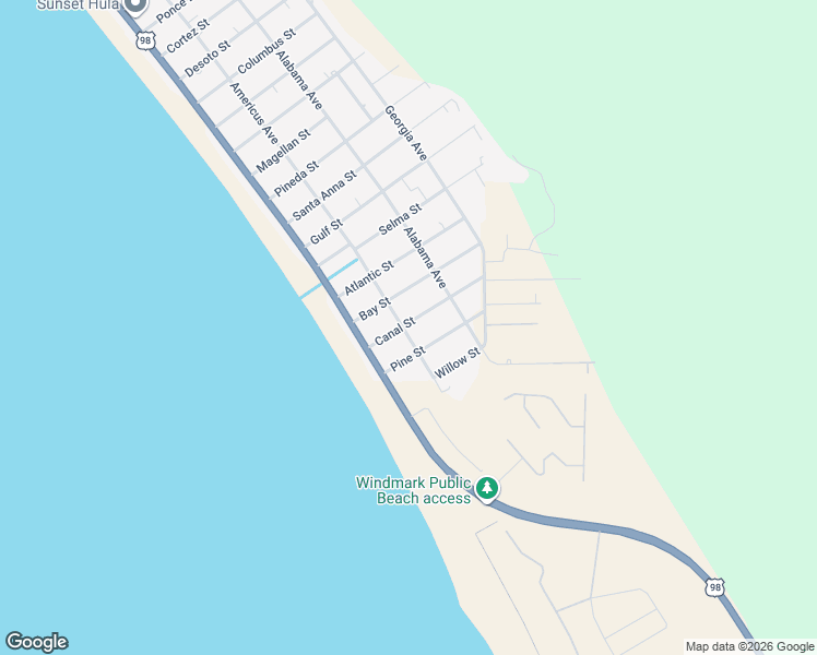 map of restaurants, bars, coffee shops, grocery stores, and more near 6324 Americus Avenue in Port St. Joe