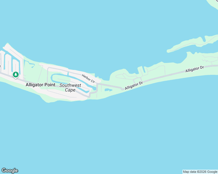 map of restaurants, bars, coffee shops, grocery stores, and more near 26 Tom Roberts Road in Panacea