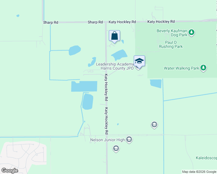 map of restaurants, bars, coffee shops, grocery stores, and more near 8311 Katy Hockley Road in Katy