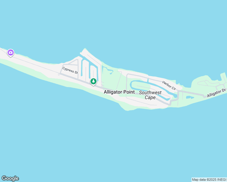 map of restaurants, bars, coffee shops, grocery stores, and more near in Alligator Point