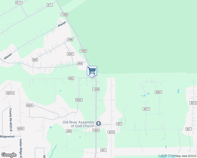 map of restaurants, bars, coffee shops, grocery stores, and more near 11583 Farm to Market Road 1409 in Dayton