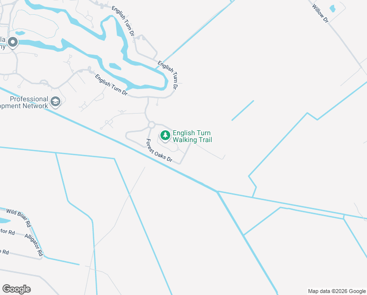 map of restaurants, bars, coffee shops, grocery stores, and more near 188 Forest Oaks Drive in New Orleans