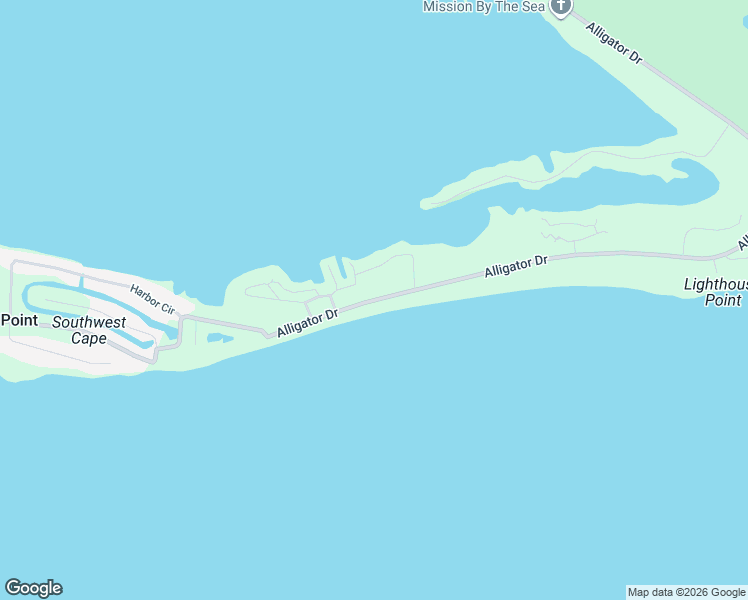 map of restaurants, bars, coffee shops, grocery stores, and more near 1264 Alligator Drive in Alligator Point