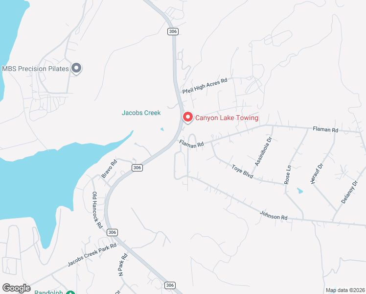 map of restaurants, bars, coffee shops, grocery stores, and more near 8 Oak Villa Road in Canyon Lake