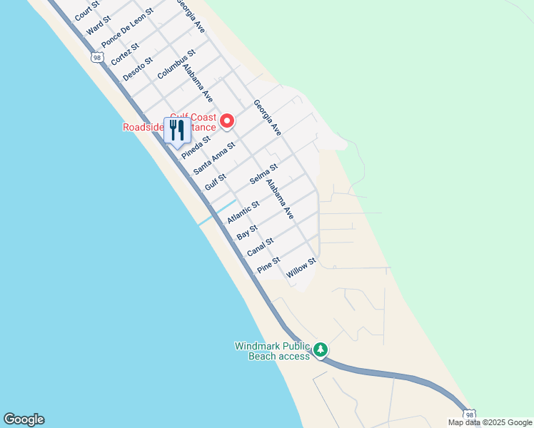 map of restaurants, bars, coffee shops, grocery stores, and more near 242 Bay Street in Port St. Joe