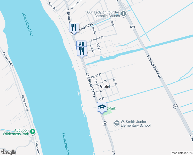 map of restaurants, bars, coffee shops, grocery stores, and more near in 