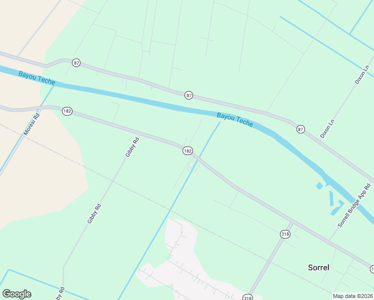 map of restaurants, bars, coffee shops, grocery stores, and more near 101 F J Hebert Lane in Jeanerette