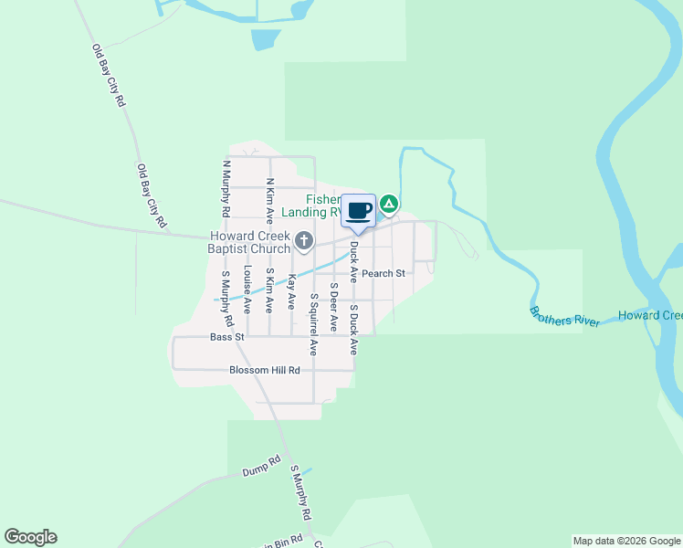 map of restaurants, bars, coffee shops, grocery stores, and more near 6705 Doc Whitfield Road in Wewahitchka