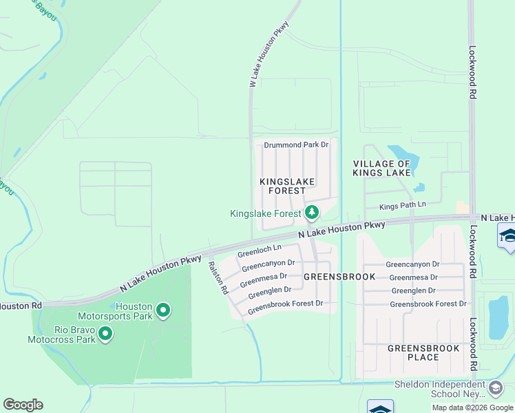 map of restaurants, bars, coffee shops, grocery stores, and more near 12227 Haroldson Forest Drive in Houston
