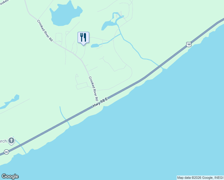 map of restaurants, bars, coffee shops, grocery stores, and more near 139 Royal Tern Way in Carrabelle