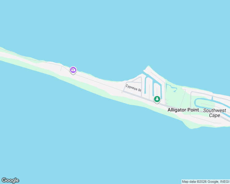 map of restaurants, bars, coffee shops, grocery stores, and more near 1471 Alligator Drive in Alligator Point